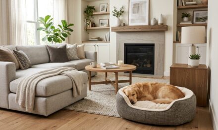 Sådan vælger du en flot hundeseng, der passer ind i stuen